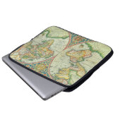 Notebook-Gehäuse für antike Karte Laptopschutzhülle (Vorne Knopf)