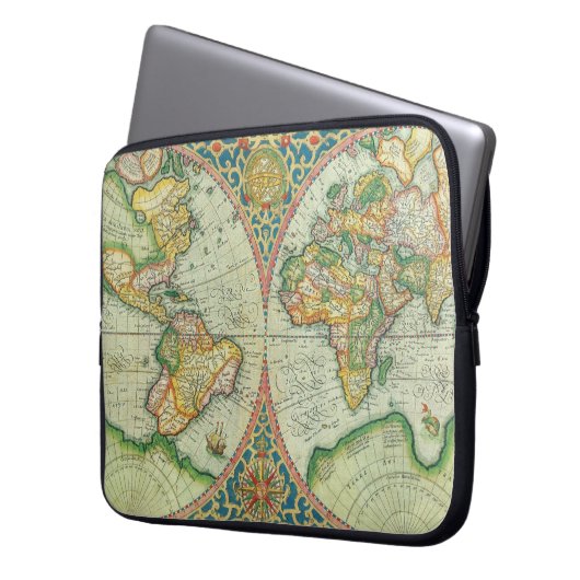 Notebook-Gehäuse für antike Karte Laptopschutzhülle (Vorderseite Links)