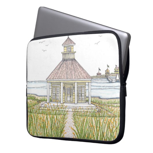 Notebook-Gehäuse; Gelbe Hütte; Elektronik Laptopschutzhülle (Vorderseite Links)