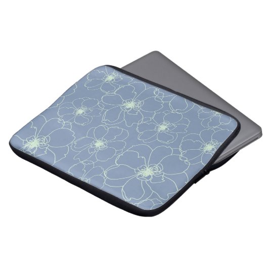 Notebook-Gehäuse mit blühenden Blumen Laptopschutzhülle (Vorne Oben)