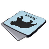 Notebook-Gehäuse mit individueller Bärenausstattun Laptopschutzhülle (Vorne Knopf)