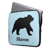 Notebook-Gehäuse mit individueller Bärenausstattun Laptopschutzhülle (Vorderseite Links)