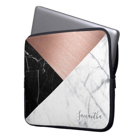 Notebook-Gehäuse mit personalisierter Rose Laptopschutzhülle (Vorderseite Links)