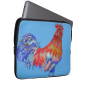 Notebook-Gehäuse mit Rot-Rot-Rooster-Farbe Laptopschutzhülle (Vorne Rechts)