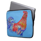 Notebook-Gehäuse mit Rot-Rot-Rooster-Farbe Laptopschutzhülle (Vorderseite Links)