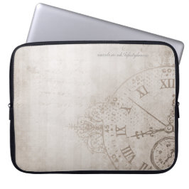 Notebook-Gehäuse - Vintager Blick auf die Uhr Laptopschutzhülle