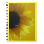 Notebook-Gelbe Blume Notizblock (Vorderseite)