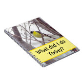 Notebook - Gelber Vogel in Baumzweigen Notizblock (Rechte Seite)