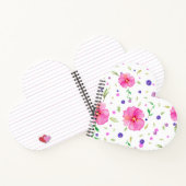 Notebook-Geschenk mit floraler Watercolor Art Notizblock (Innenseite)