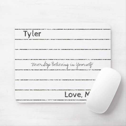 Notebook, Glaube niemals an Maus Pad! Mousepad (Mit Mouse)