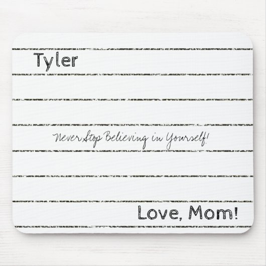 Notebook, Glaube niemals an Maus Pad! Mousepad (Vorne)