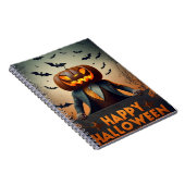Notebook-glückliche Halloween-Kürbis Notizblock (Rechte Seite)