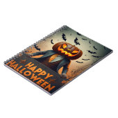 Notebook-glückliche Halloween-Kürbis Notizblock (Linke Seite)