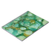 Notebook "Gold Dusted Blume" Personalisieren Notizblock (Linke Seite)