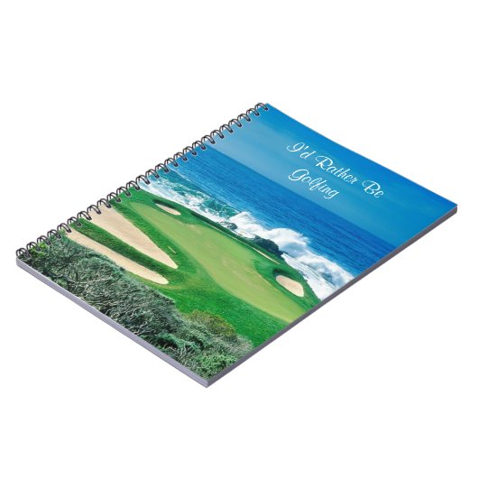 Notebook-Golfplatz Notizblock (Linke Seite)