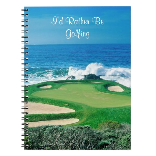 Notebook-Golfplatz Notizblock (Vorderseite)