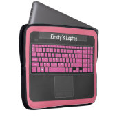Notebook-Grafik mit rosa Tasten Laptopschutzhülle (Vorne Rechts)