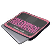 Notebook-Grafik mit rosa Tasten Laptopschutzhülle (Vorne Knopf)