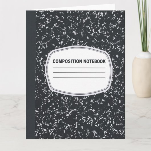 Notebook-Grußkarte mit individueller Zusammensetzu Karte (Vorderseite)