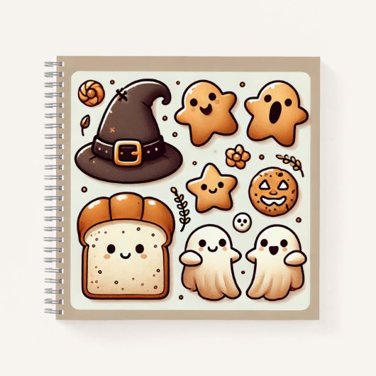 Notebook-Halloween-Design Notizblock (Vorderseite)