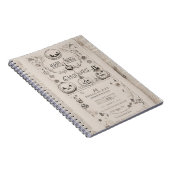 Notebook Halloween Vintag Notizblock (Rechte Seite)