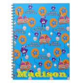 Notebook, Happy 6th Birthday Notes Blue Notizblock (Vorderseite)