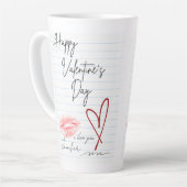 Notebook Happy Valentine's Day Milchtasse (Linke Ecke)