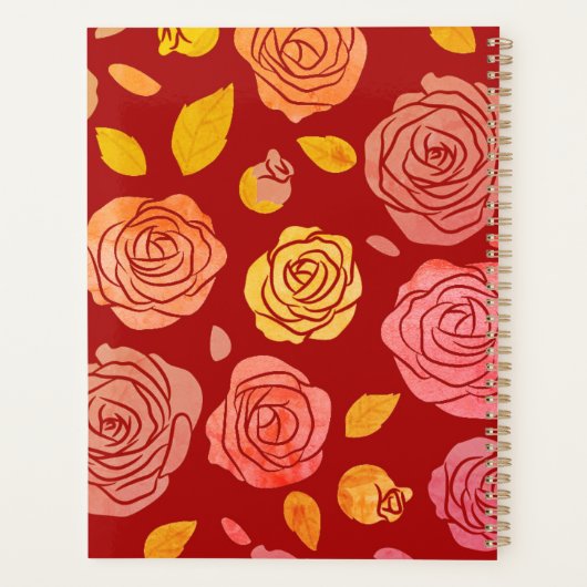 Notebook-Hochzeitsbrille Planer (Rückseite)