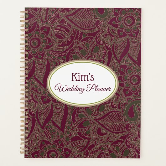 Notebook-Hochzeitsbrille Planer (Vorderseite)