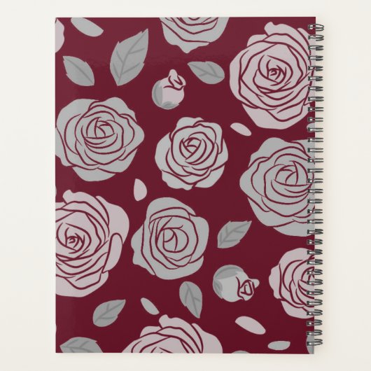 Notebook-Hochzeitsbrille Planer (Rückseite)