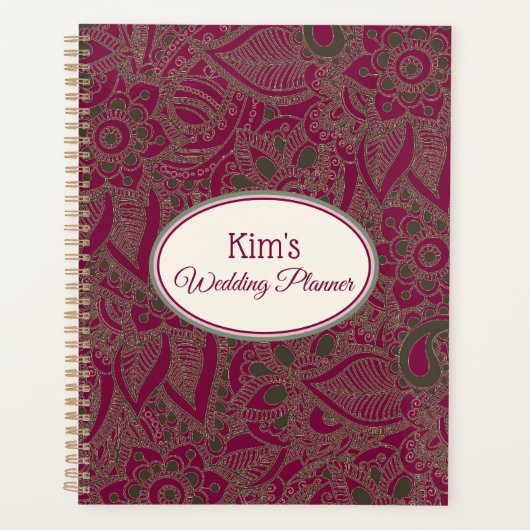 Notebook-Hochzeitsbrille Planer (Vorderseite)