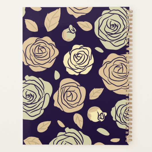 Notebook-Hochzeitsbrille Planer (Rückseite)