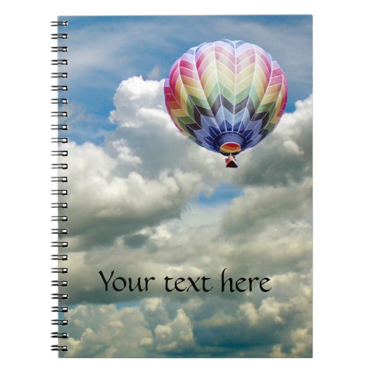 Notebook - Hot-Air-Ballon Notizblock (Vorderseite)