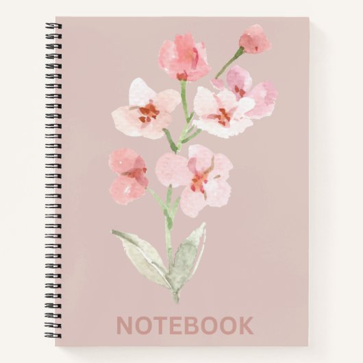 Notebook Hübsche Blume Notizblock (Vorderseite)