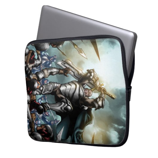 Notebook-Hülle aus Fleisch und Stahl V1-Design Laptopschutzhülle (Vorderseite Links)