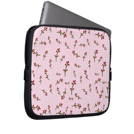 Notebook-Hüllen rosa Blumen Laptopschutzhülle (Vorne Rechts)