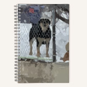 Notebook-Hund Notizblock (Vorderseite)