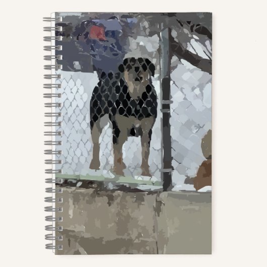 Notebook-Hund Notizblock (Vorderseite)