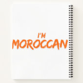Notebook "I Am marokkanisch" - stolzer marokkanisc Notizblock (Rückseite)