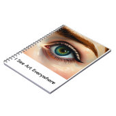 Notebook I see Art artistic eye gift Notizblock (Linke Seite)