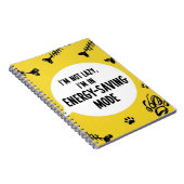 Notebook Ich bin nicht lazy, ich bin im "Energie-R Notizblock (Rechte Seite)