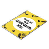 Notebook Ich bin nicht lazy, ich bin im "Energie-R Notizblock (Linke Seite)