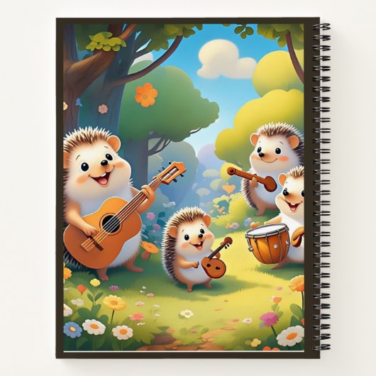 Notebook "Igel Jam Session" Notizblock (Rückseite)