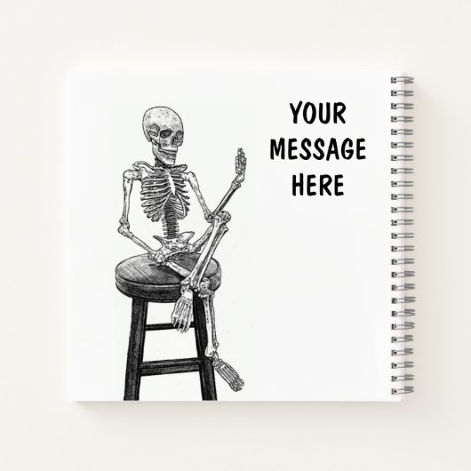 Notebook Ihre Nachricht hier Notizblock (Rückseite)