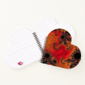 Notebook in Form von Feuer und Schönheit Notizblock (Innenseite)