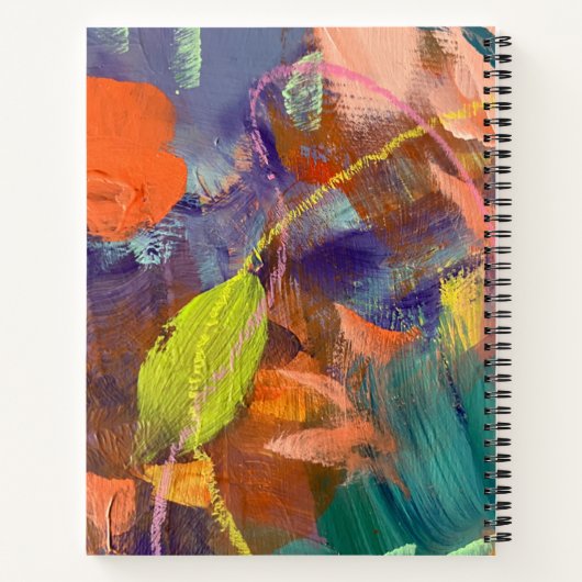 Notebook in Wild Garden Design Notizblock (Rückseite)