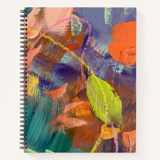 Notebook in Wild Garden Design Notizblock (Vorderseite)