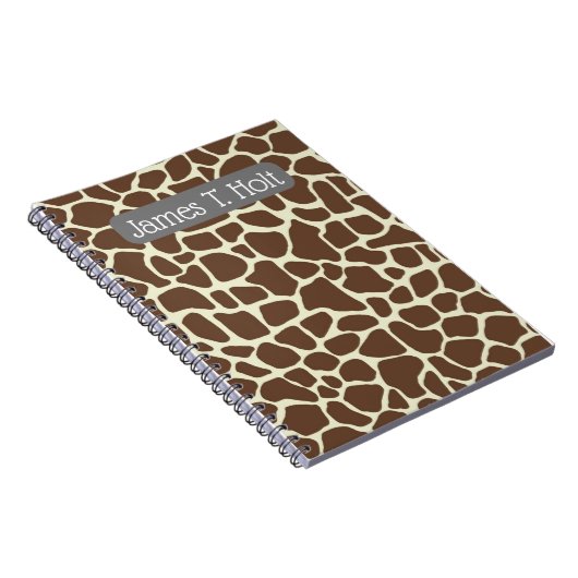 Notebook individuell gestalten - Giraffen drucken Notizblock (Rechte Seite)