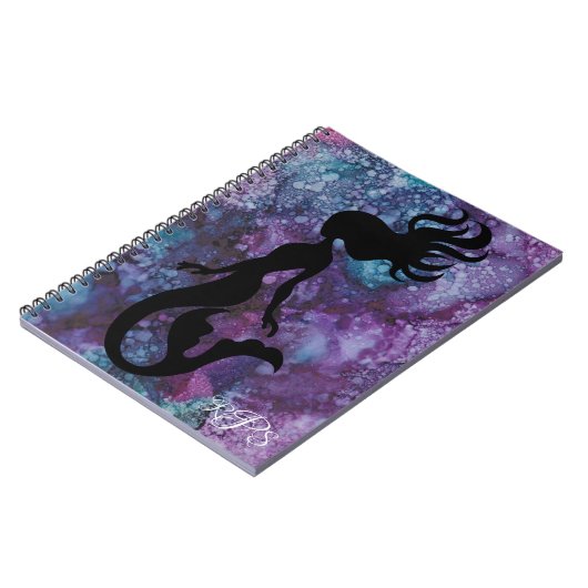 Notebook "Inkblots/Mermaid" - Persönlich gestalten Notizblock (Linke Seite)