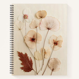 Notebook-Journal für die getrocknete Wildblume Notizblock